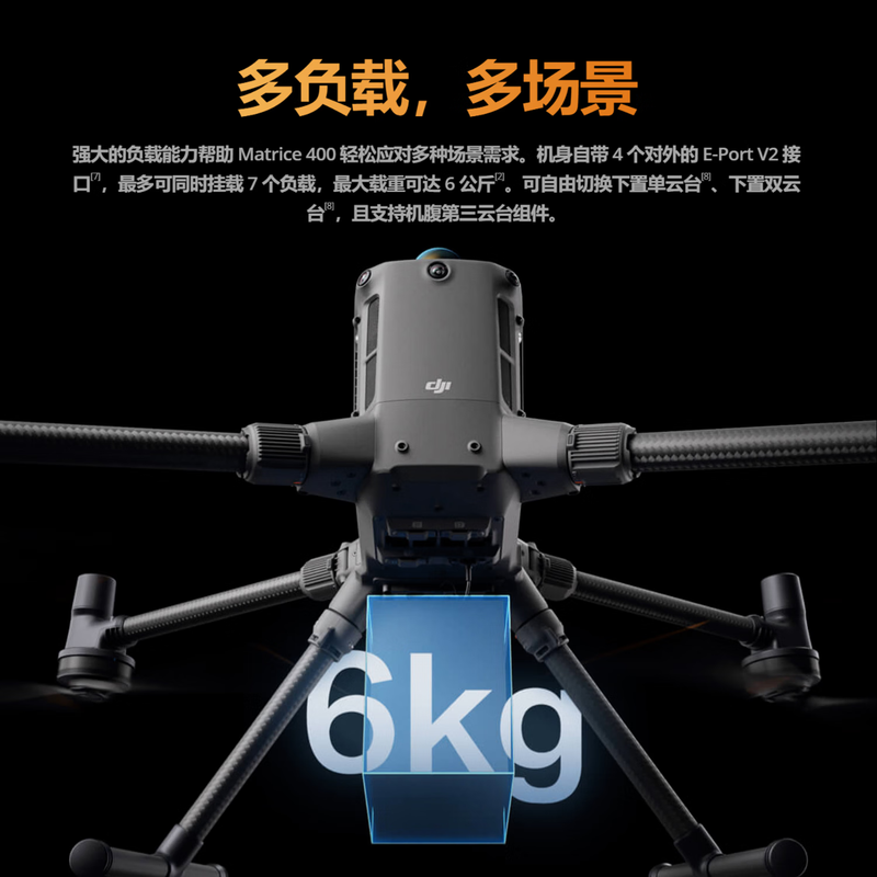 大疆 DJI Matrice 400无人机+禅思P1镜头+禅思V1喊话器机械快门 经纬M400含电池+充电箱+桨叶提货卡高清大图