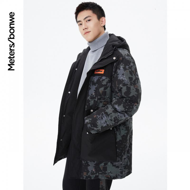 [1件3折价:199.5]美特斯邦威羽绒服男士冬季新款宽松工装连帽休闲保暖羽绒服图片