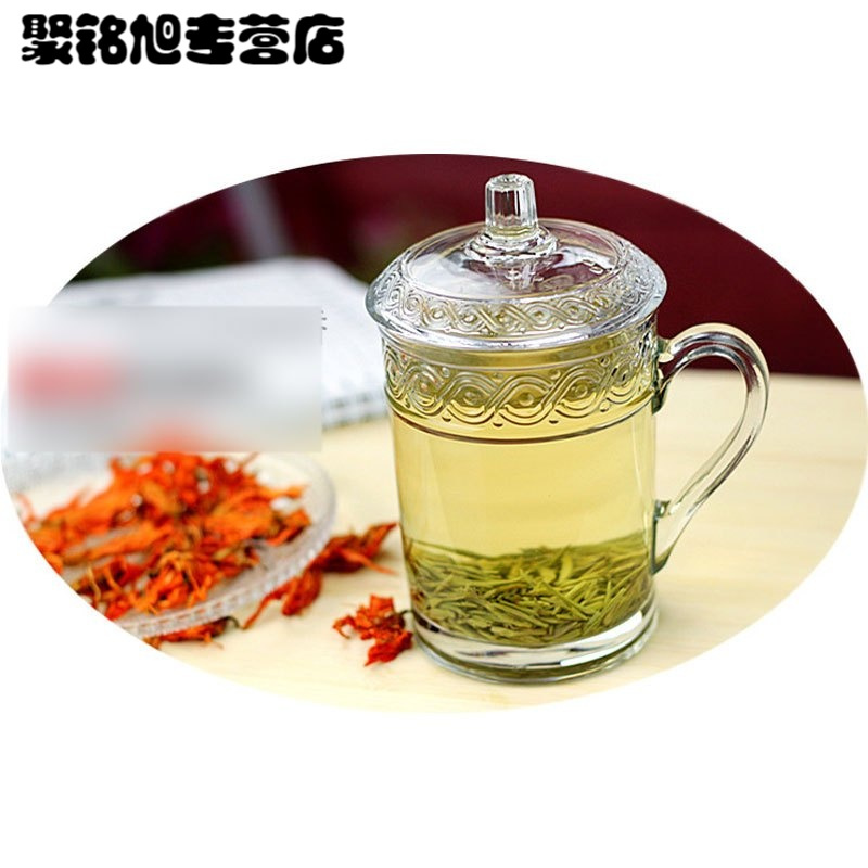 加厚 耐热玻璃杯带把茶杯水杯带盖泡茶杯礼品杯家用盖杯多色多款生活日用家庭清洁生活日用家居器皿水具/水杯