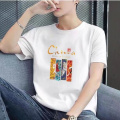 长绒棉男士短袖T恤男女2024款棉纯色圆领白色打底衫外T XL 中国风-白色