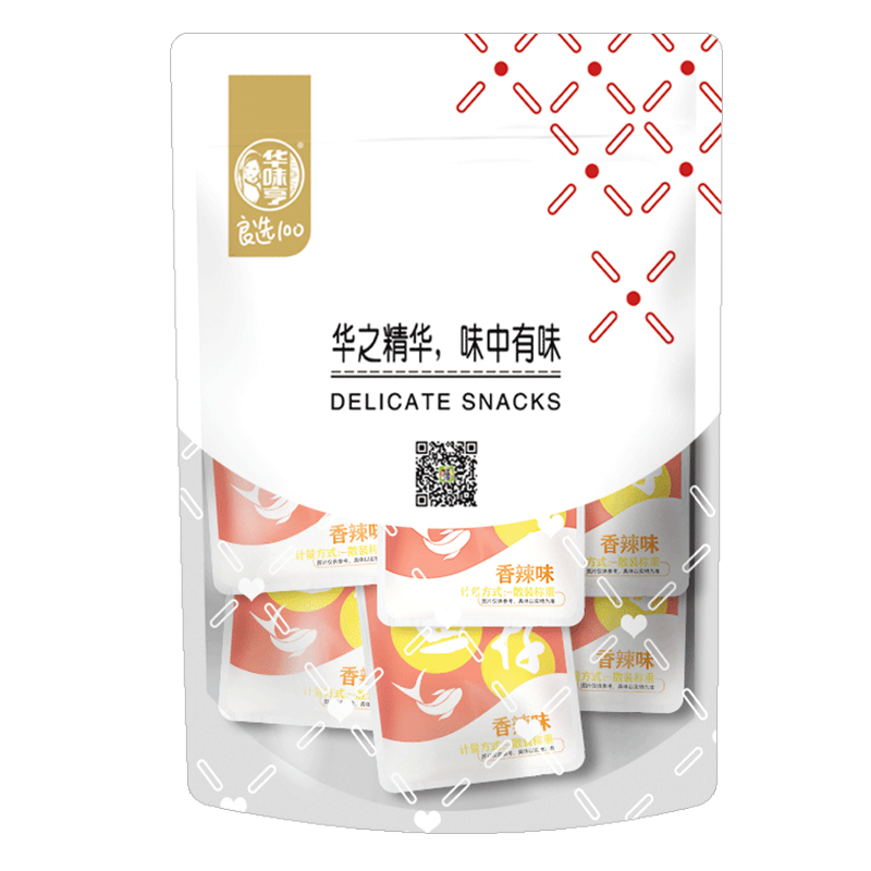 华味亨小鱼仔90g 麻辣小鱼干湖南特产小吃休闲零食香辣毛毛鱼批发