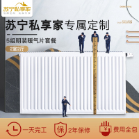 五组暖气片+博世壁挂炉盖世7000系列24kw