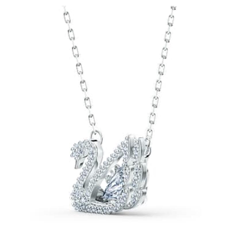 Swarovski优雅天鹅锁骨链仿水晶合成立方氧化锆水钻女士项链