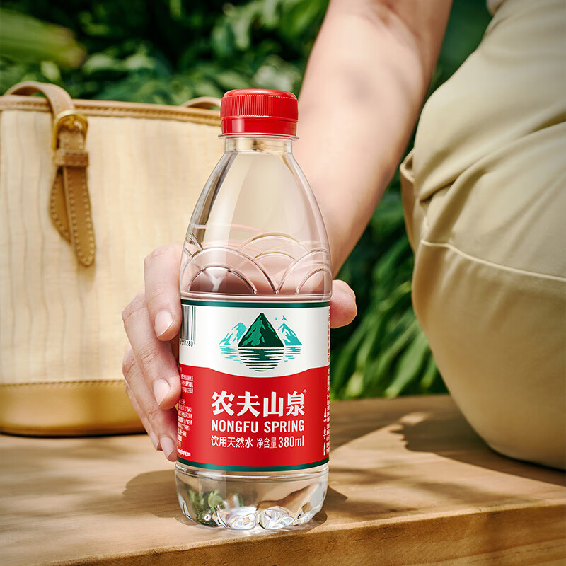农夫山泉 饮用天然水380ml*24瓶 塑膜纸箱随机发货高清大图