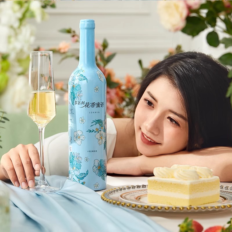 张裕官方授权多名利花香蜜语莫斯卡托半甜白葡萄酒正品750ml高清大图
