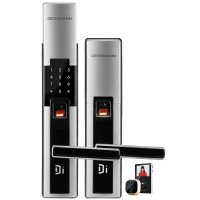 德施曼(DESSMANN)T510指纹锁智能猫眼静音锁体APP指纹密码卡片钥匙开门ios;Android镍拉丝
