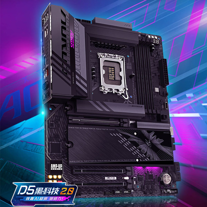 技嘉Z890 AORUS ELITE WIFI7 小雕大板支持CPU Ultra U9-285K U7-265K LGA 1851台式电脑主板电竞游戏主机高清大图