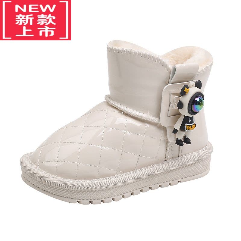 可莉允儿童雪地靴防水女童靴子冬季男童加厚棉鞋冬鞋加绒雪地棉保暖图片