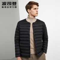 波司登男士秋冬羽绒服V领短款中老年男装内恤B90130005