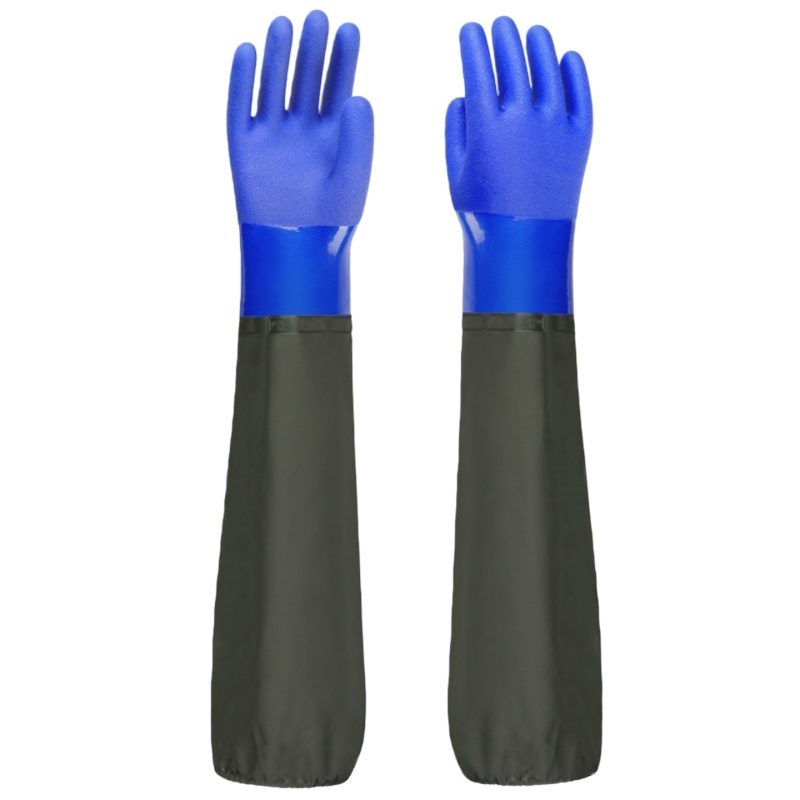 吉迎尚品 加长手套防水劳保手套长袖手套 多规格 双