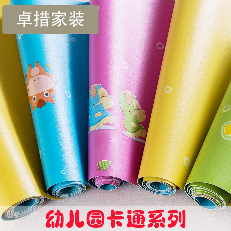 幼儿园塑胶地板革家用PVC地板耐磨卡通儿童地胶塑料地板纸地板贴壹德壹