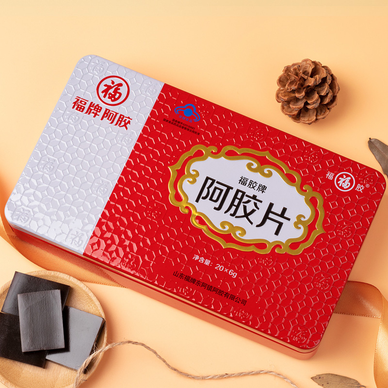 福牌阿胶片山东东阿正品阿胶片240g纯驴皮滋补阿胶块送礼