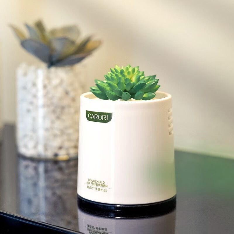 香百年汽车香薰摆件室内香薰办公室多肉摆件香薰jy128绿净