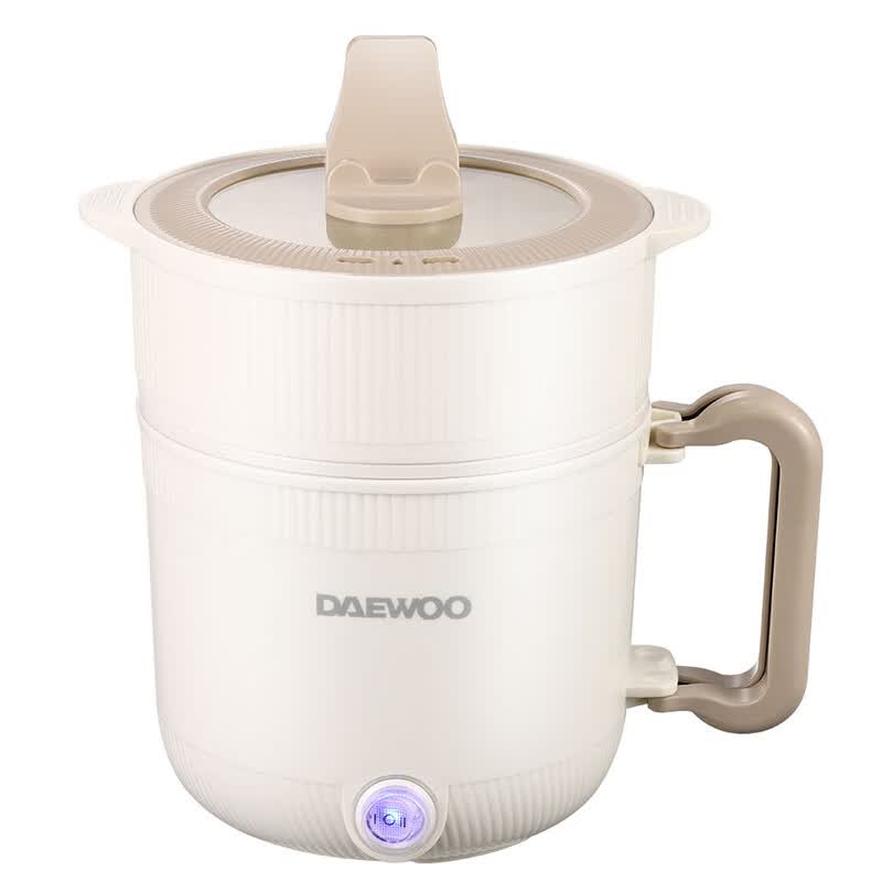 【内蒙地区可发】DAEWOO电煮锅DYZG-1056A 伯爵白 额定容量:1L