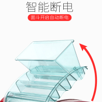 拜杰(Baijie)电动面条机家用压面机擀面机全自动不锈钢和面压面机饺子皮机商用多功能切面机红色圆面