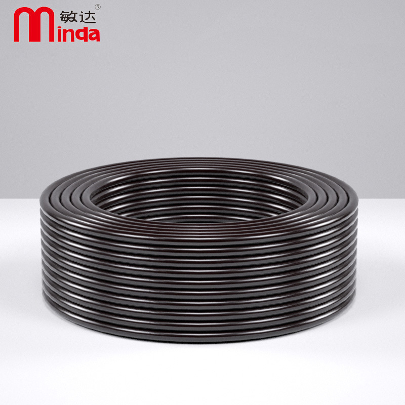 敏达(minda)电线电缆 国标单芯多股铜线软线家装铜芯电线 BVR2.5平方 黑色 100米/盘
