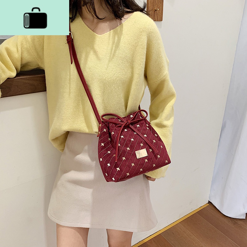 水桶包包2020新款潮夏天斜挎小包洋气复古质感流行百搭女包NEWLAKE高清大图