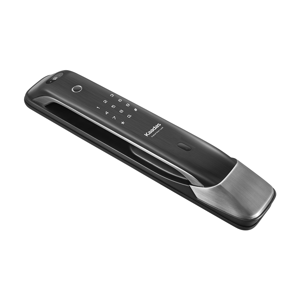 凯迪仕(Kaadas)智能锁K20-F指纹锁家用防盗门锁电子密码锁全自动推拉智能门锁人脸识别锁锂电池太灰色高清大图
