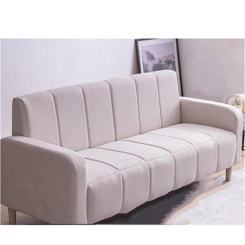 家逸布艺沙发组合套装三人位沙发椅米白色绒布大号视频