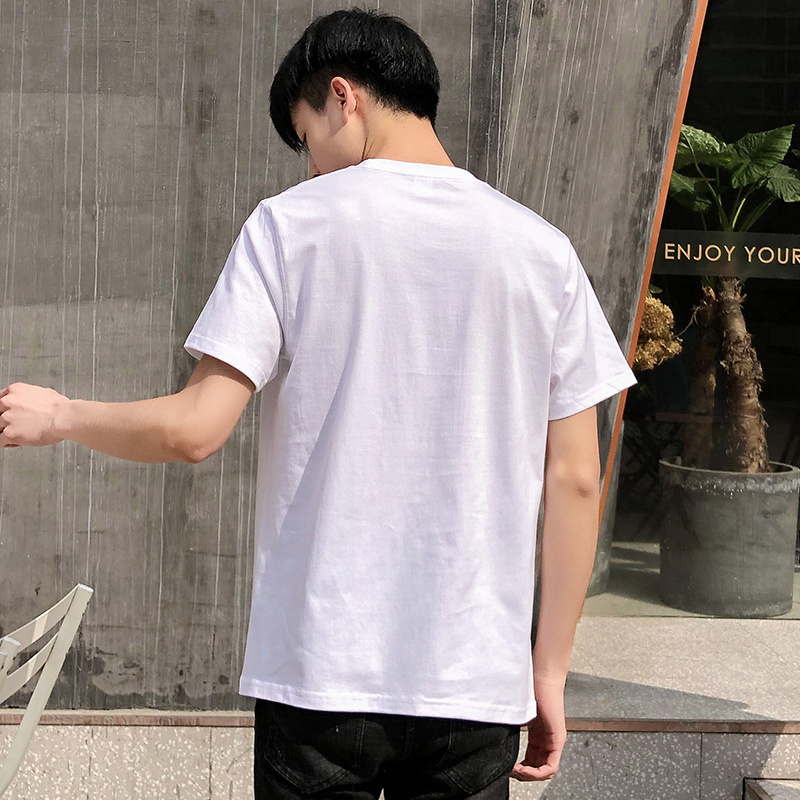 拓路者2020INS原创夏季新款纯棉短袖白蛇传印花学生青年潮流男士宽松T恤