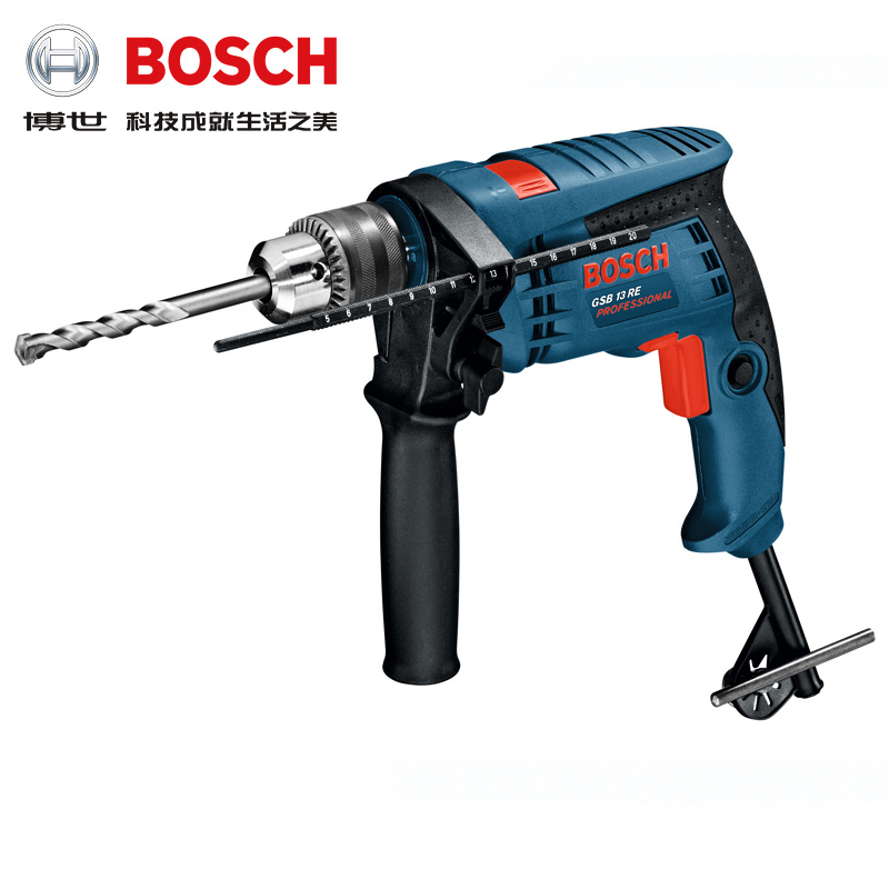 博世(BOSCH)GSB13RE SET冲击钻套装 家用多功能两用电钻正反转调速