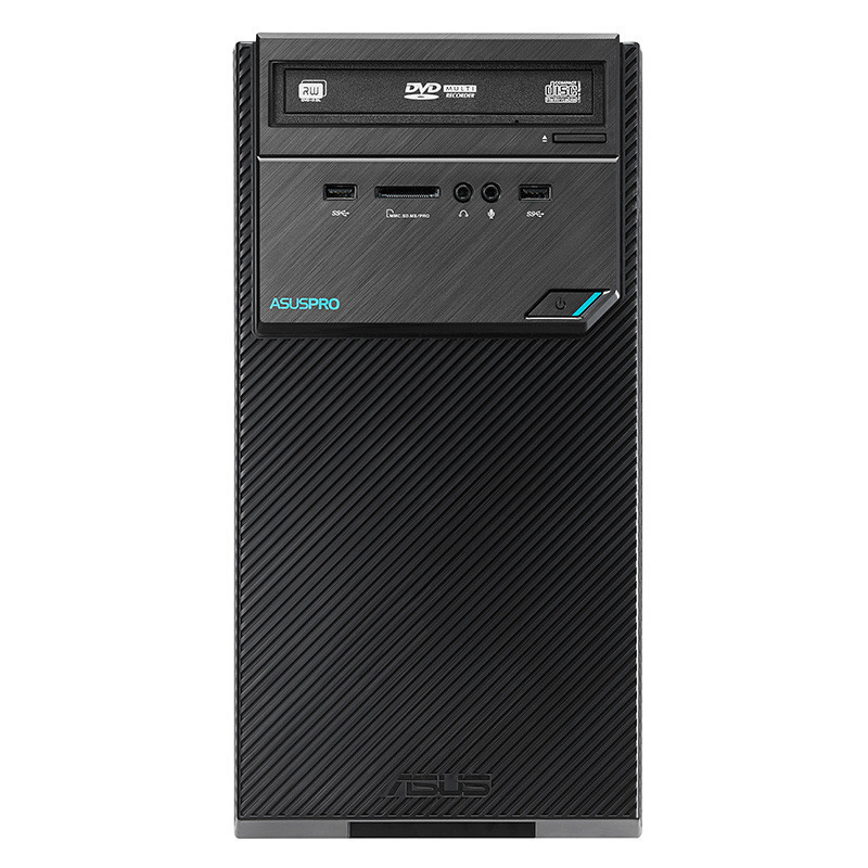 华硕(ASUS) D320MT商用台式电脑 21.5英寸显示器(i3-7100 4G 500GB 1G独显 W10 黑)