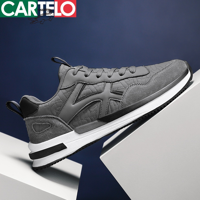 线下专柜同款卡帝乐鳄鱼cartelo新款男士运动休闲鞋板鞋潮流阿甘鞋男