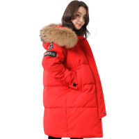 yaloo/雅鹿羽绒服女 中长款冬季新款加厚情侣款修身连帽潮