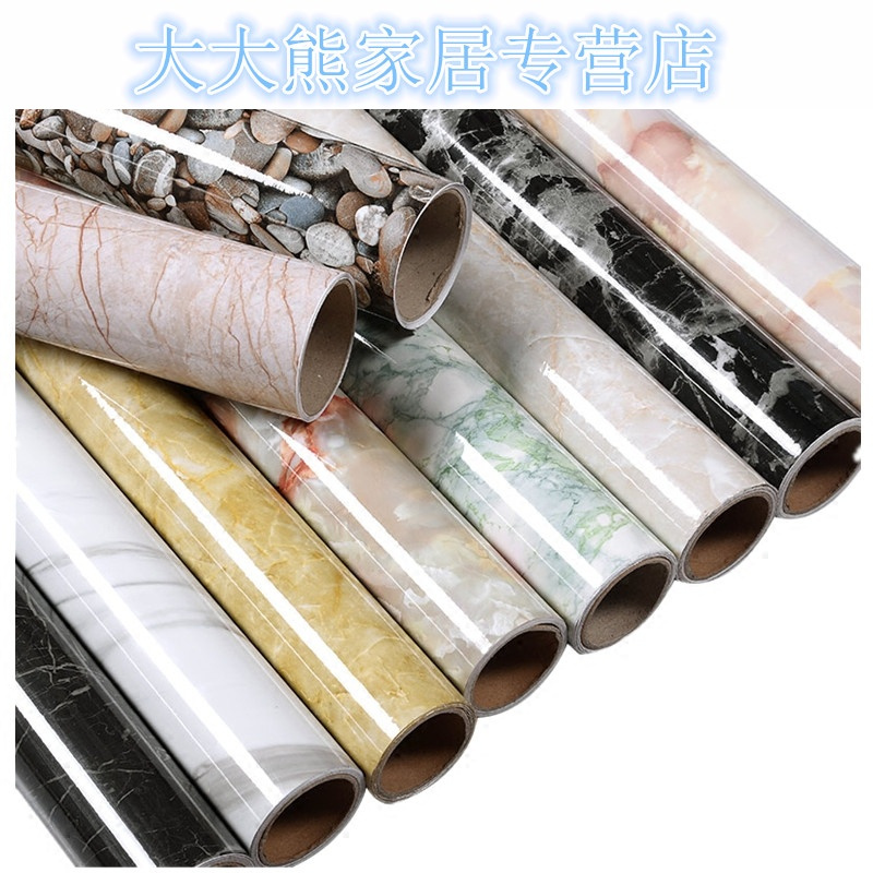 大理石贴纸厨房灶台面防油贴窗台卫生间瓷砖防水墙贴翻新自粘墙纸