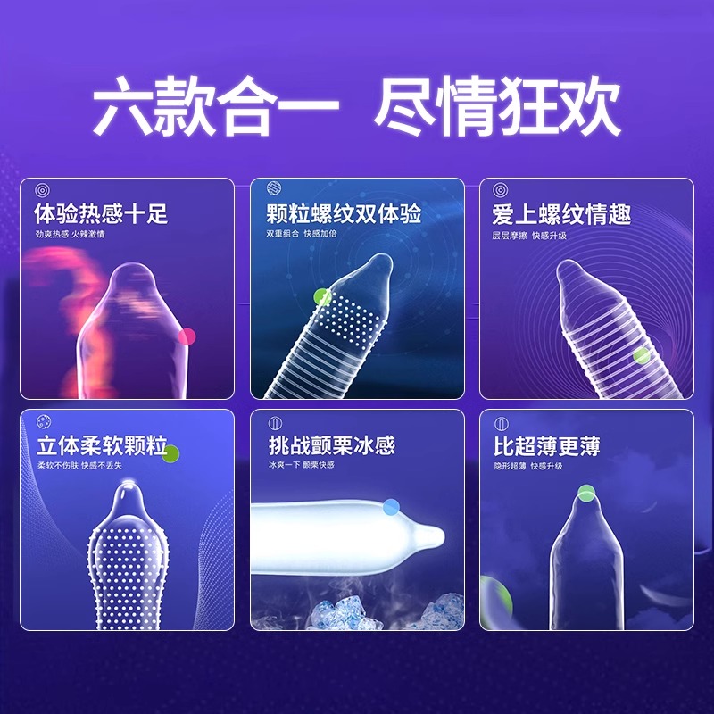 大象避孕套狂欢派对六合一[32只]超薄裸入易高潮狼牙颗粒螺纹男女夫妻情趣用品正品安全套套成人用品byt高清大图