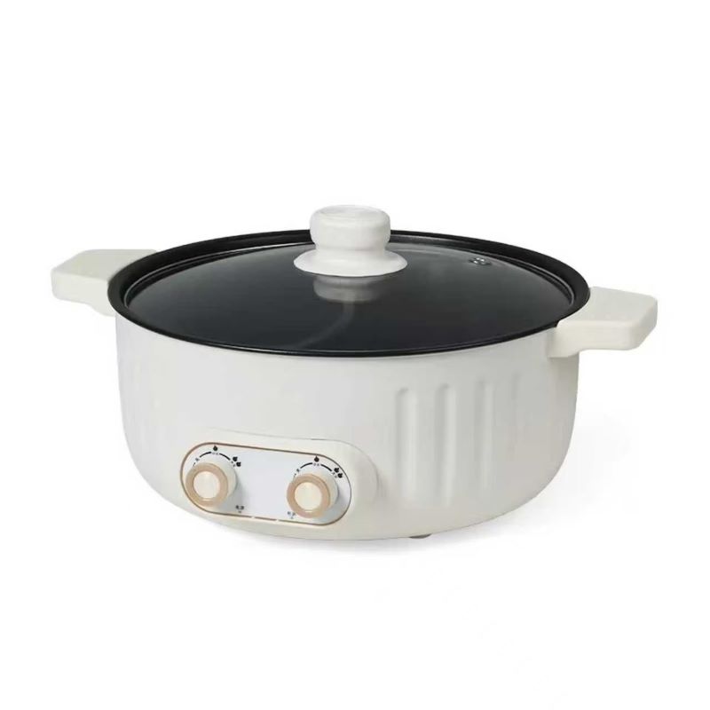 厨创妈咪 kitchen mommy智能多功能电火锅800W大功率快速加热健康不粘锅底设计高清大图