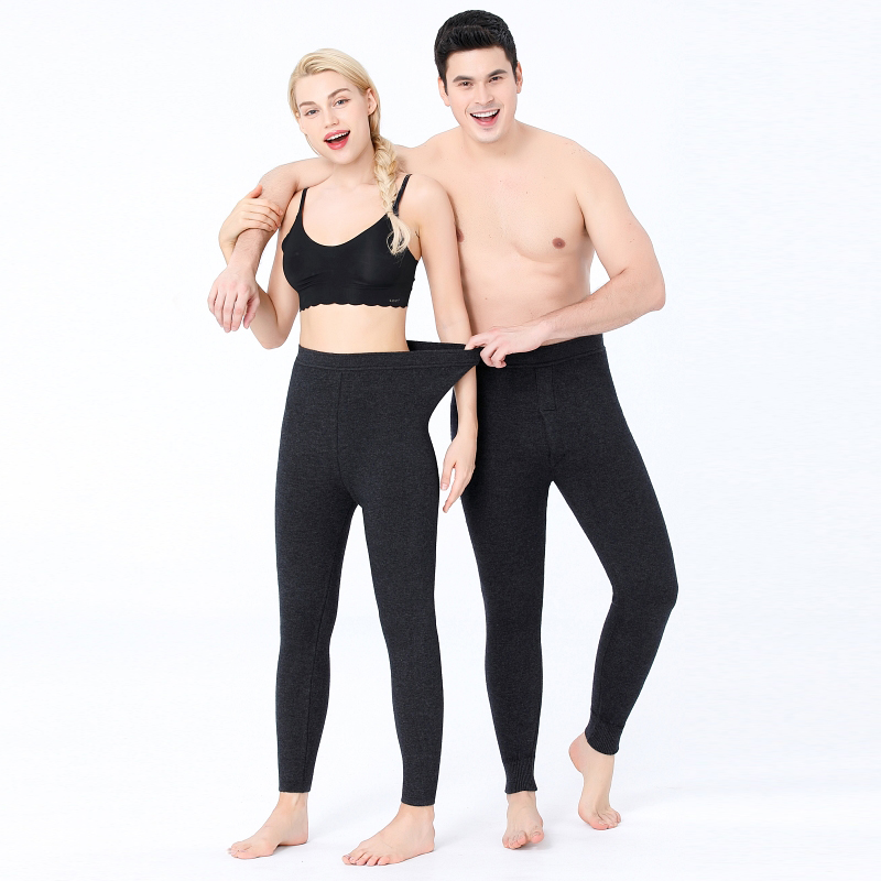 免费试穿 春秋装羊毛裤男女加厚貂绒保暖裤毛线裤中老年高腰打底裤2024冬装新款羊毛保暖裤男大码内穿毛裤加绒裤高清大图