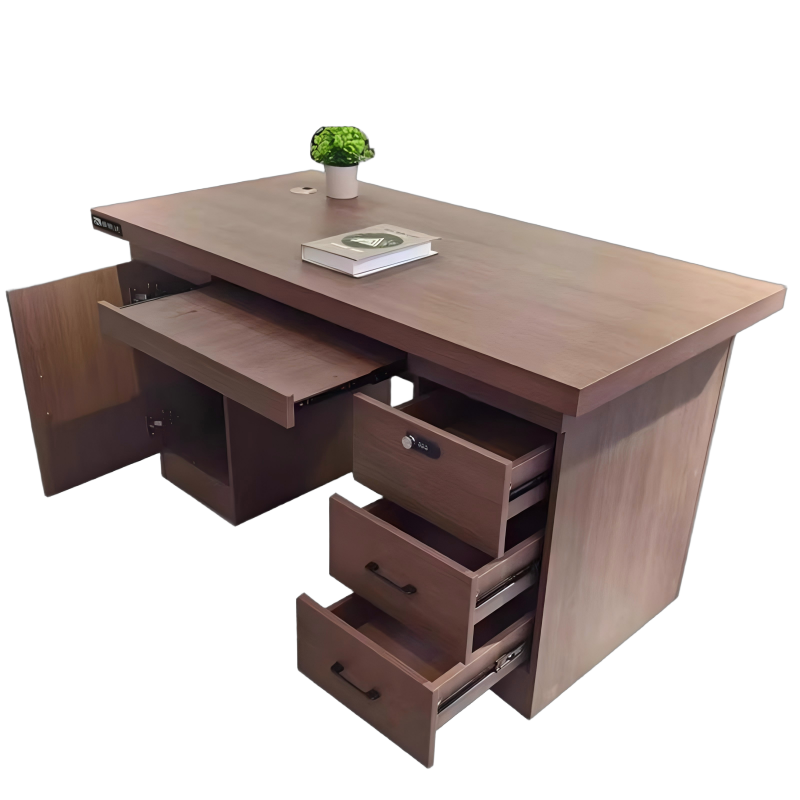 盛铁达 胡桃色办公桌 1600*800*750mm STD-XXKG07 张高清大图