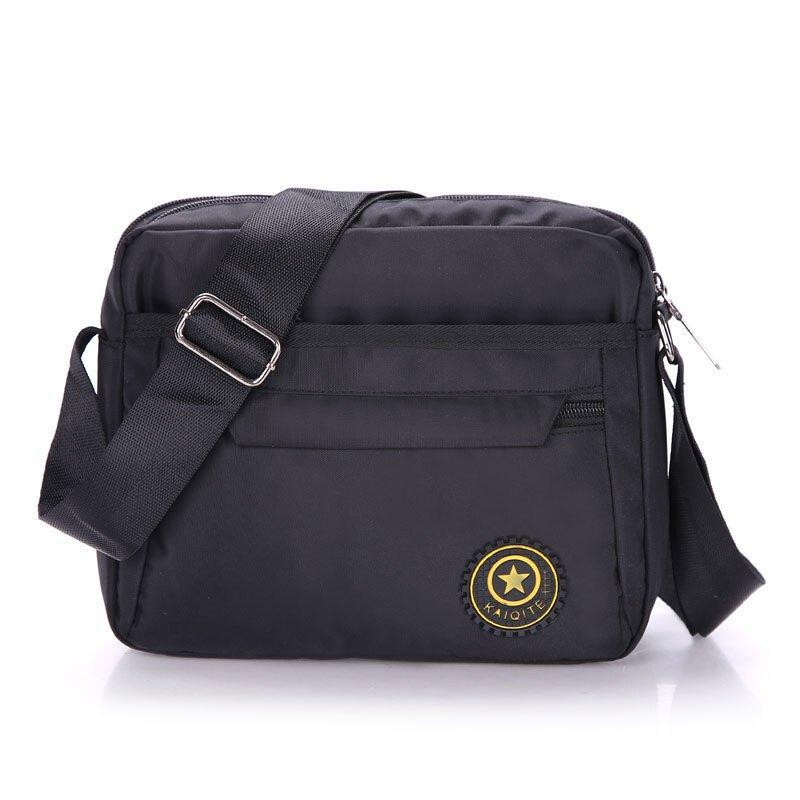 玺锉箱包男士休闲布包尼龙防水单肩包韩版男式运动小包斜挎包军绿色