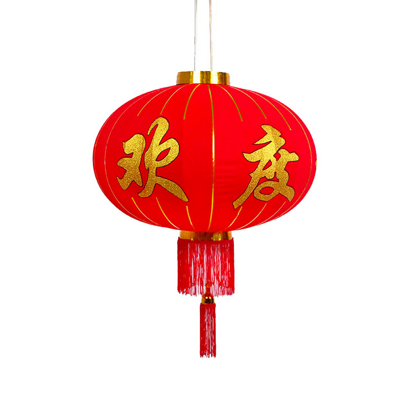 创飞红色灯笼欢度佳节红流苏直径120cm
