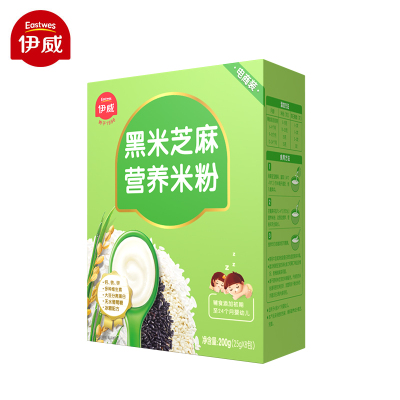 伊威（Eastwes）婴幼儿营养米粉黑米芝麻营养米粉【200g】