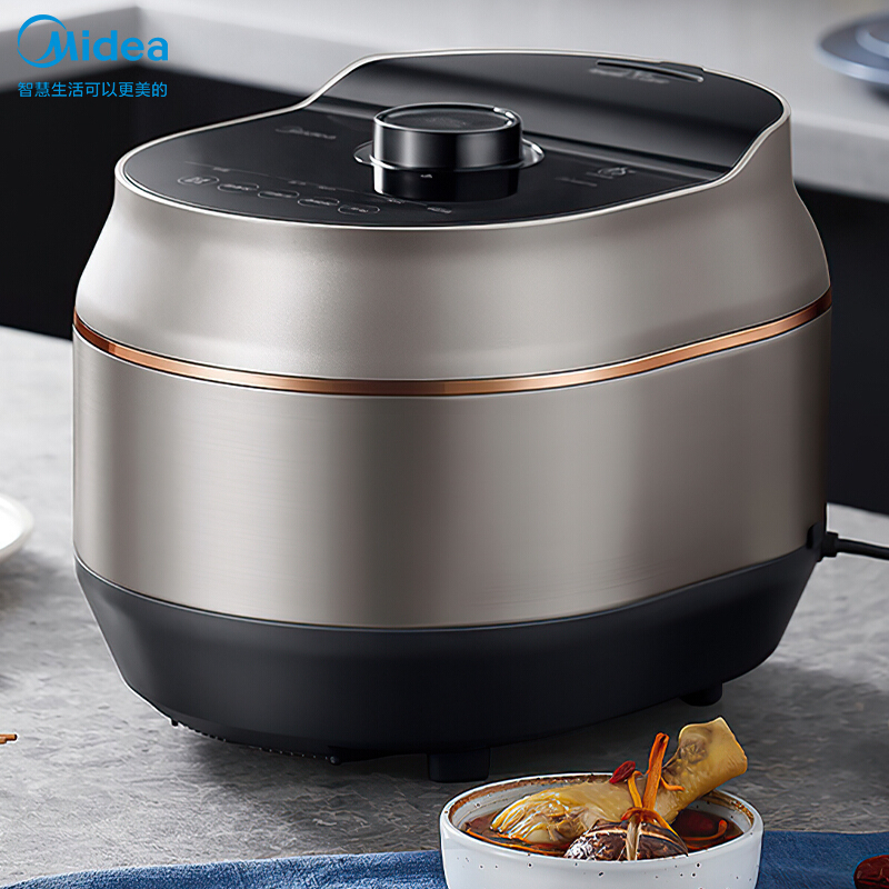 美的(midea)电压力锅5升家用电压力煲 wifi智联 一锅双胆 智能电高压
