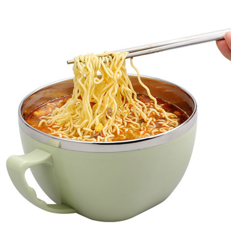 趣涉家居 泡面碗学生便当盒保鲜盒饭盒带柄带盖大号汤碗通用简约便携保鲜盒保鲜碗家用生活日用简约