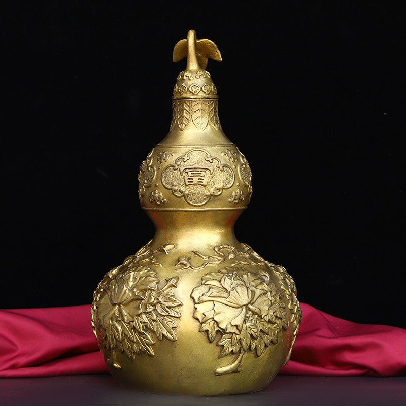 美帮汇八仙葫芦 铜葫芦 铜摆件 大号高清大图