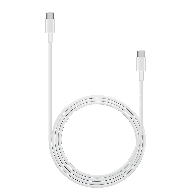华为原装数据线 CP43 Type-C 转Type-C 5A快速充电 1m 白色 Type-C转Type-C 5A线