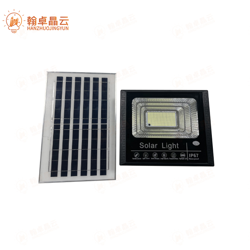 翰卓晶云 太阳能灯LED投光灯露营营地灯室外防水路灯200W HZ-598S-006高清大图