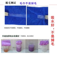 厚玖 保洁抹布家务清洁专用毛巾单条装 蓝色40*40cm