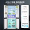 海尔(Haier)鲜派406升冰箱大容量十字对开门四门一级能效双变频风冷无霜净味保鲜母婴空间箱体宽700MM家用冰箱