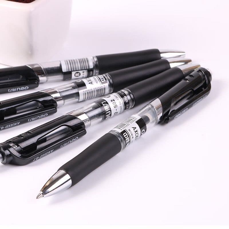 得力 S02 0.7mm中性笔 12支/盒 (单位:支) 黑图片