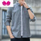 七斓捡漏夏季工作服衬衫男薄款长袖电焊工防烫耐磨上衣男外套