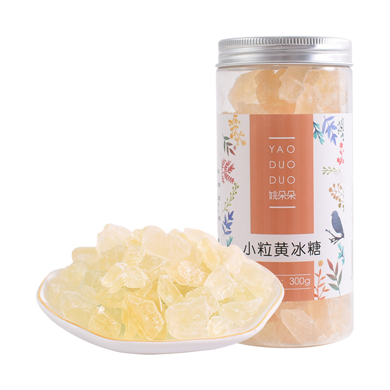 姚朵朵 小粒黄冰糖300g 罐装老冰糖红烧肉材料花茶糖水调料调味品