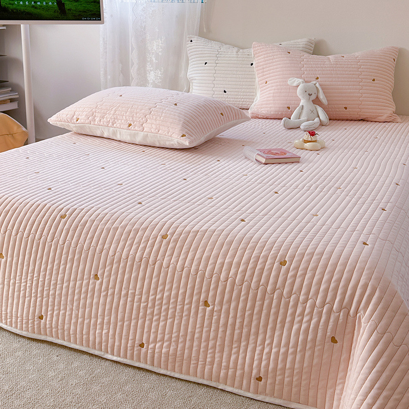 财巢 水洗棉夹棉床盖 150x230cm单床盖 /床高清大图