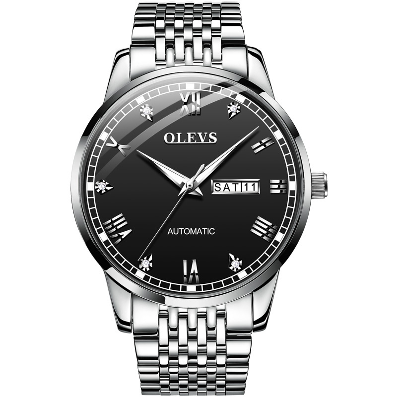 瑞士品牌欧利时新款手表男士机械表全自动精钢防水夜光手表潮流时尚