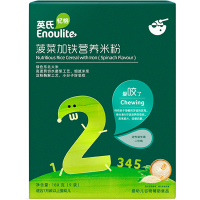 英氏(engnice) 全+菠菜加铁营养米粉224g/盒 婴幼儿米粉辅食 强化铁 宝宝米粉米糊 辅食添加初期以上