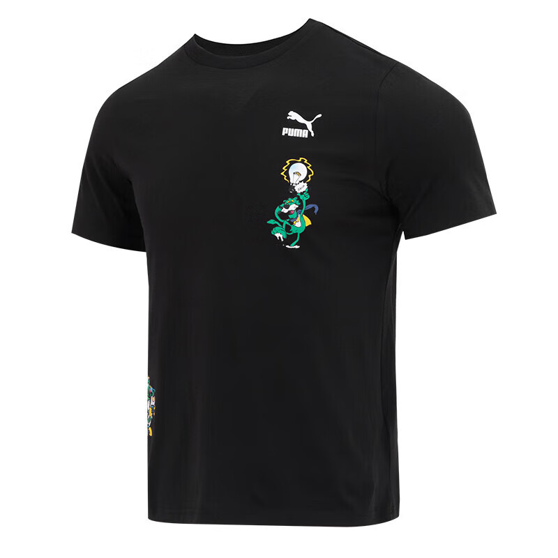 彪马(Puma)男2023夏季运动服健身训练潮流时尚舒适透气圆领半袖短袖T恤 621993-01
